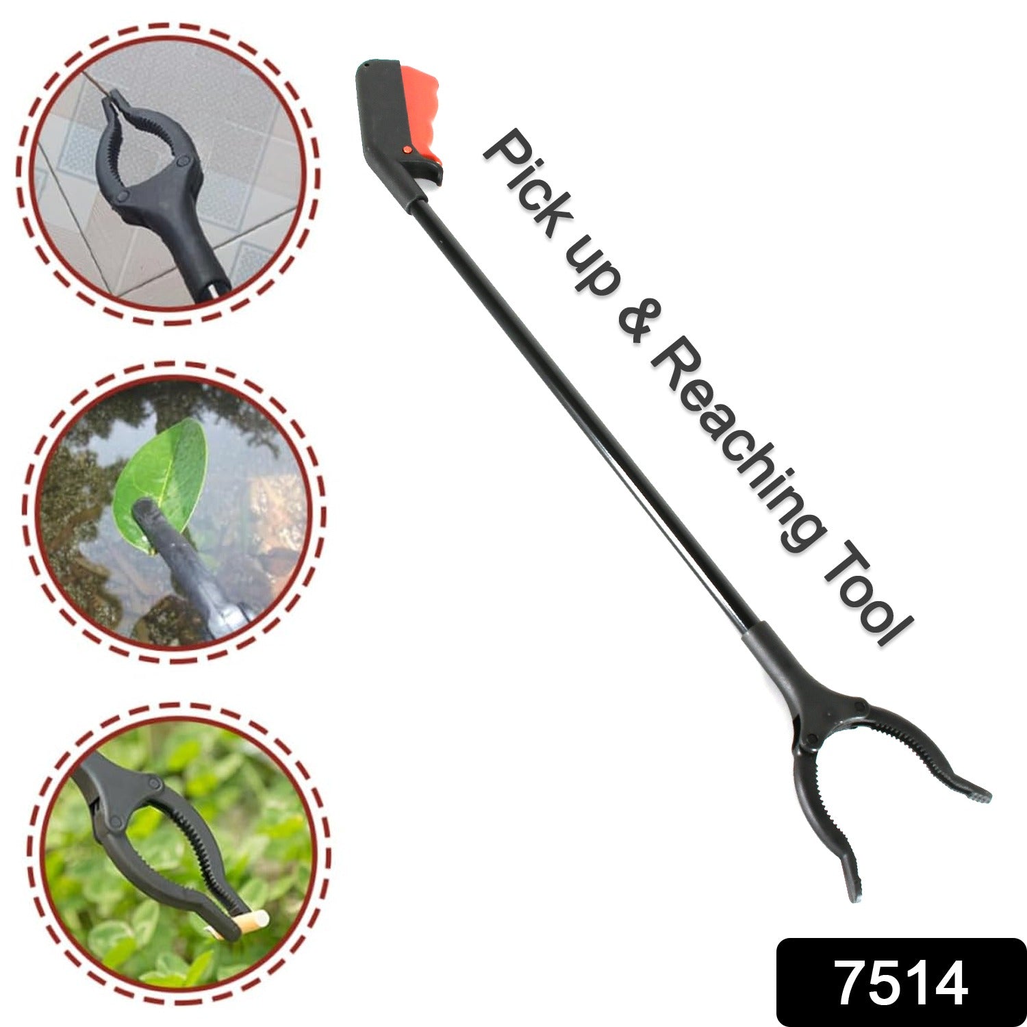 Extra Long Trash Picker Upper – Rotating Grip Arm for Litter, Elderly, Garden & Disabled Assistance Extra Long Trash Picker Upper – Rotating Grip Arm for Litter, Elderly, Garden & Disabled Assistance